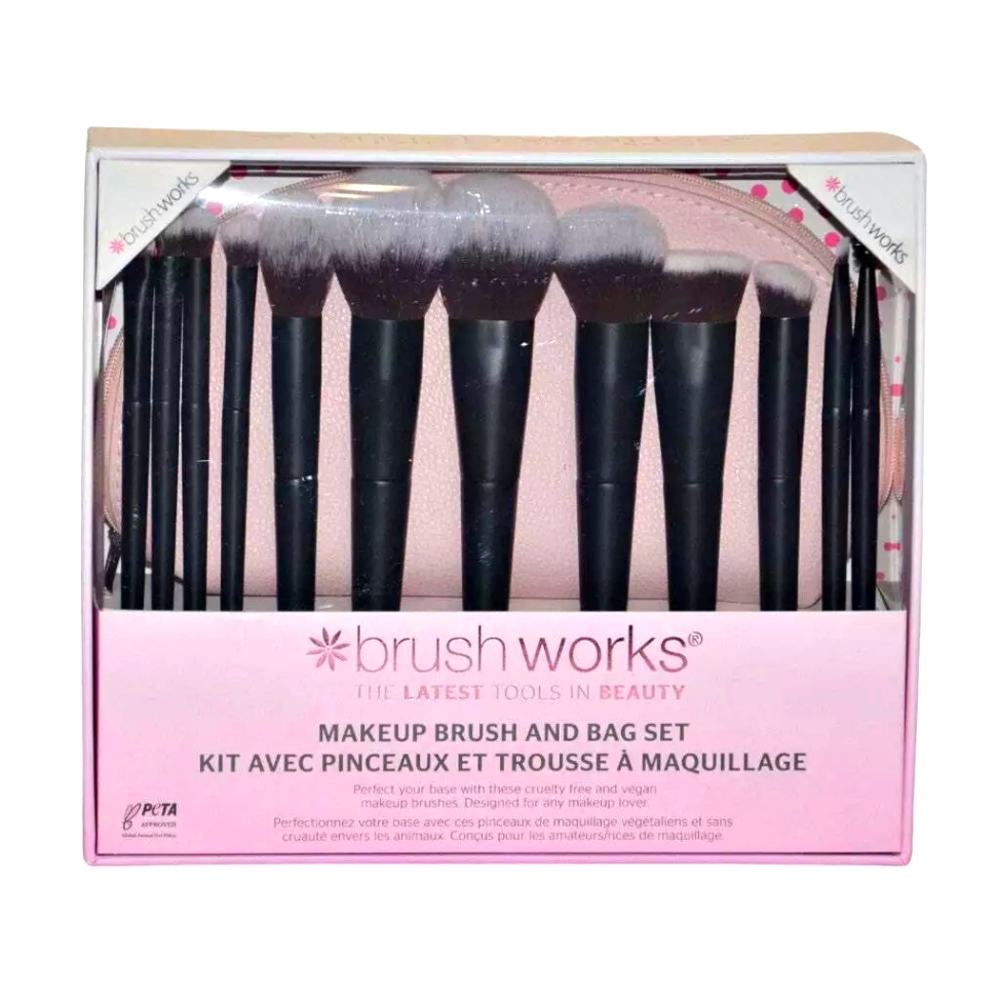 Brushworks makeup brush kit NEW